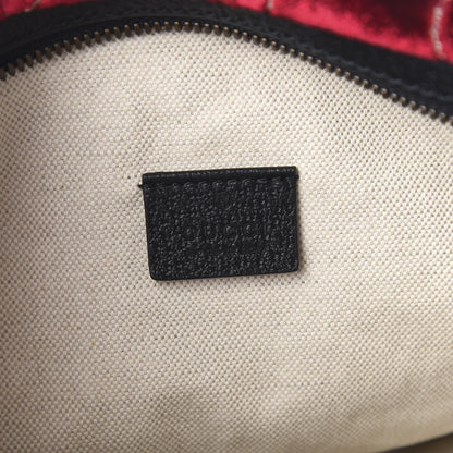 Gucci GG Monogram Velvet Belt Bag Red Cipria 6 of 10