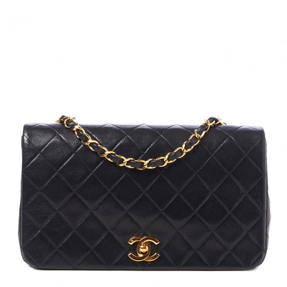 Chanel Lambskin Quilted Small Single Flap Bag Black 1 of 9
