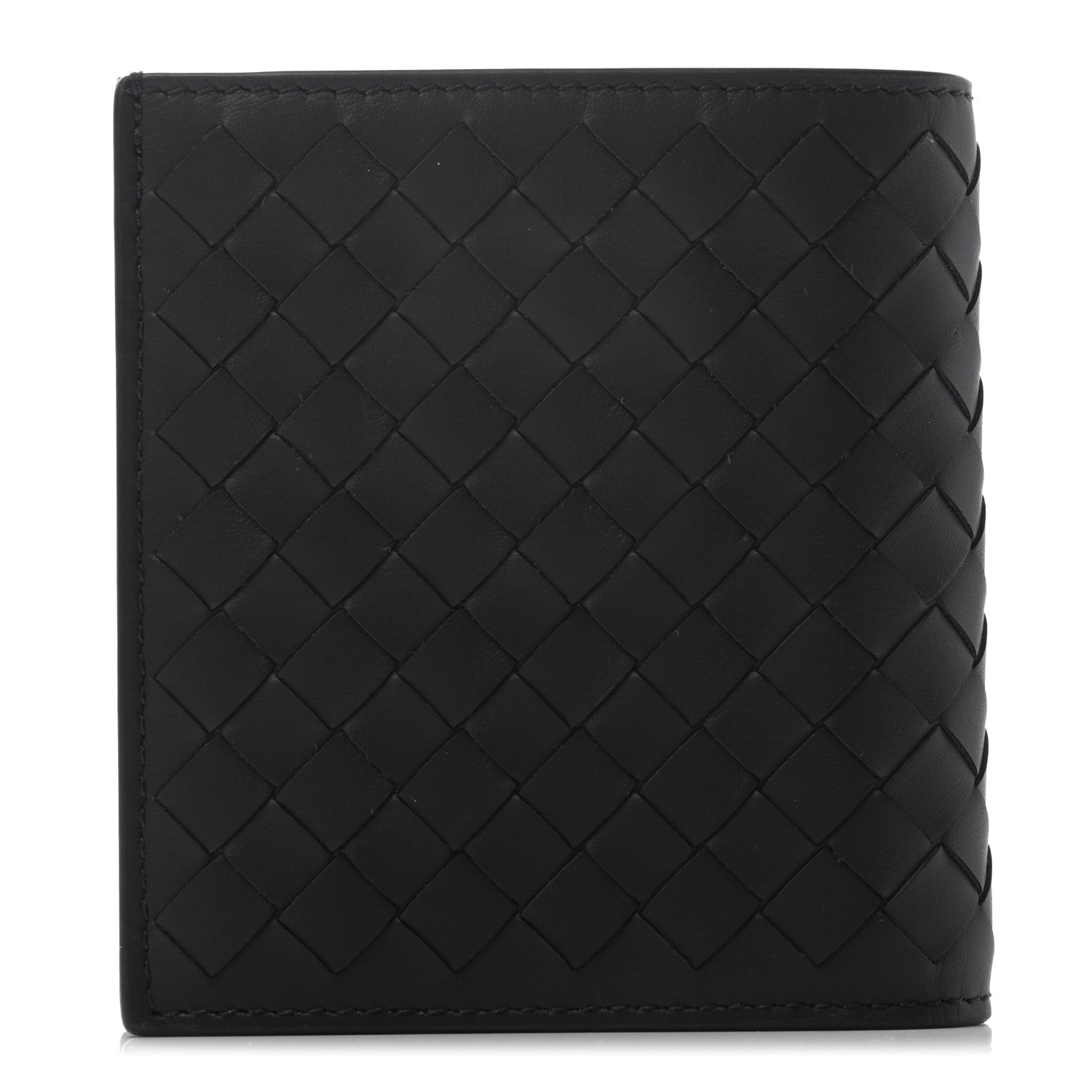 Bottega Veneta Nappa Intrecciato Bi-Fold Card Holder Black 1 of 9