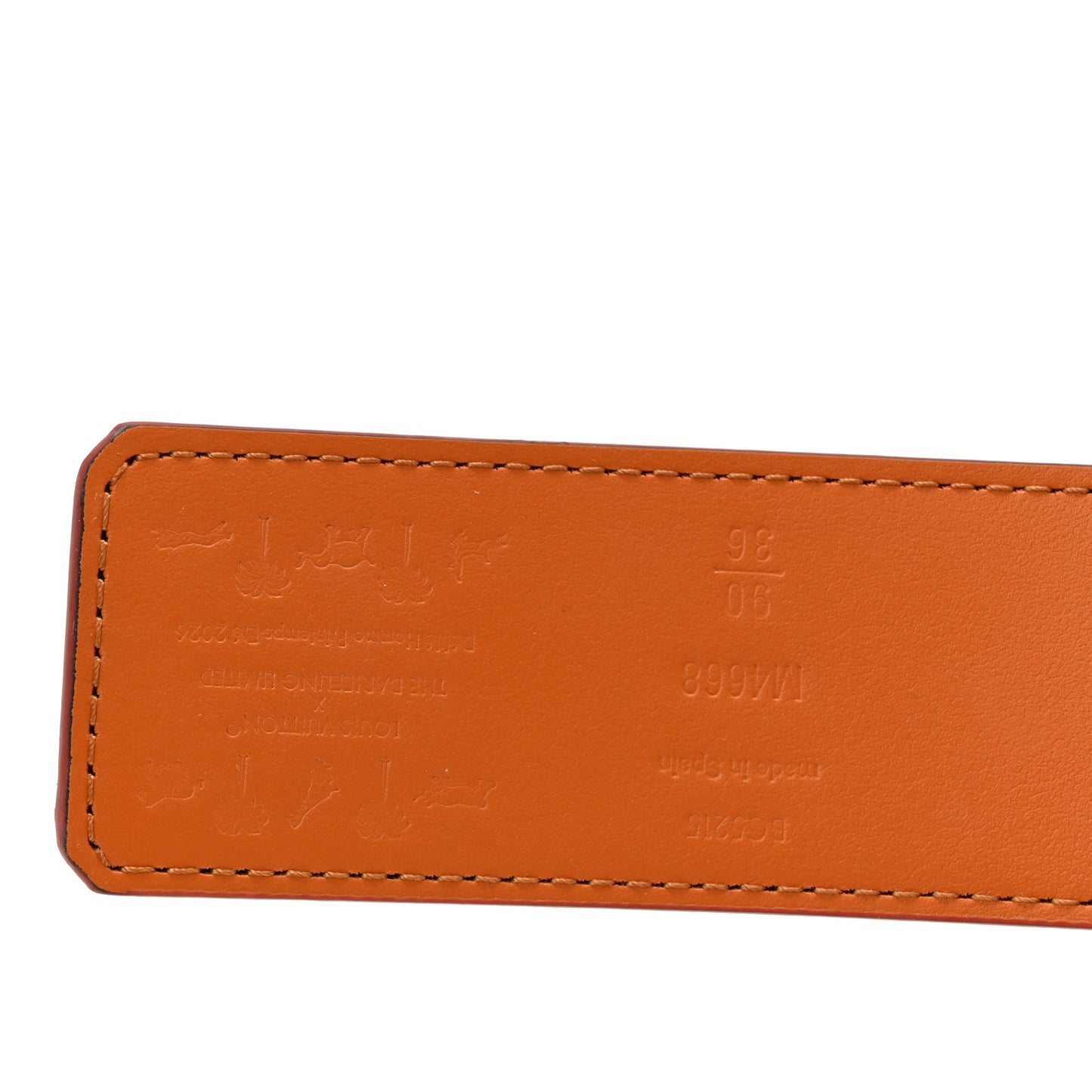 LV x The Darjeling Limited Monogram 40mm LV Initiales Reversible Belt 90 36 Brown Camel
