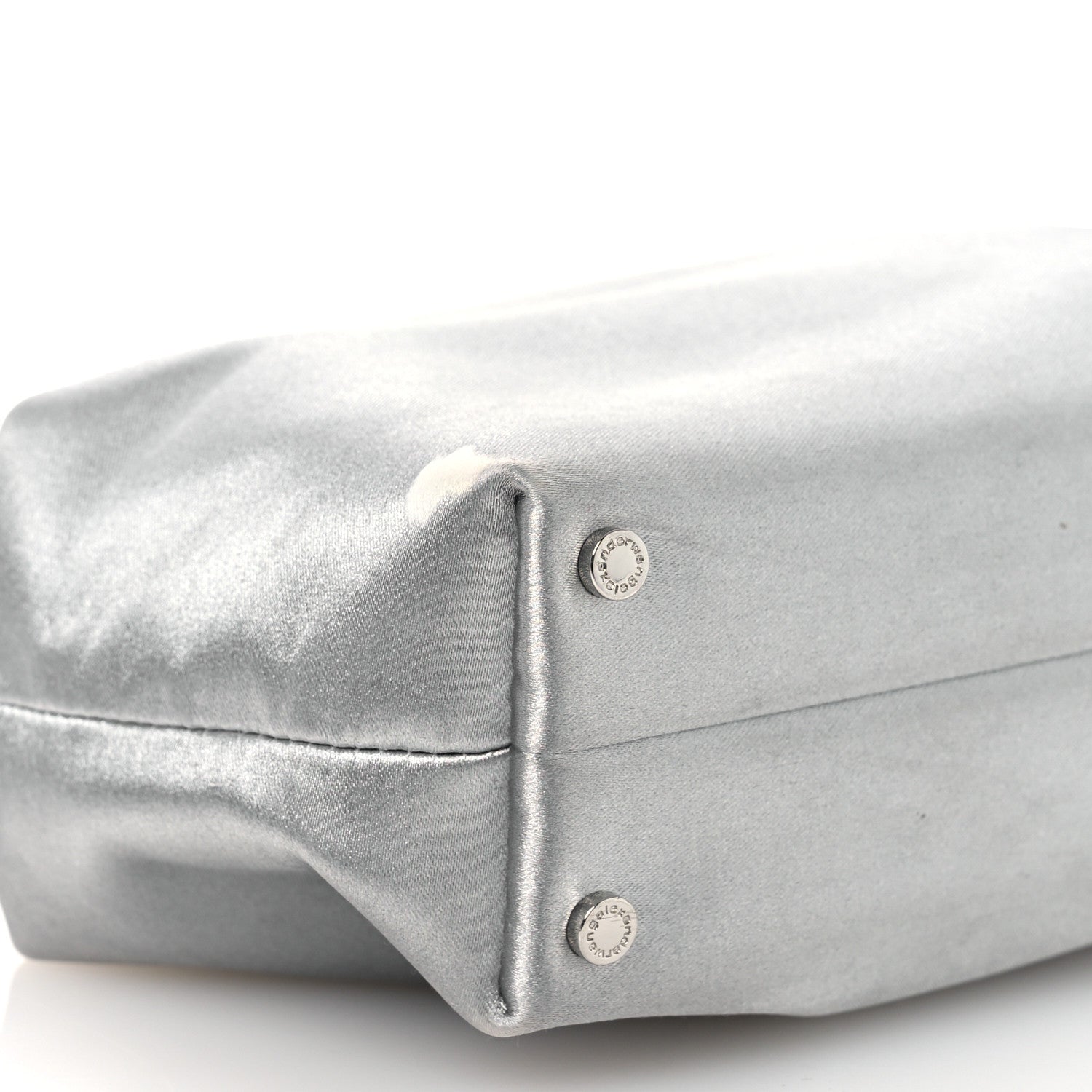 Alexander Wang Satin Crystal Heiress Pouch Silver 9 of 14