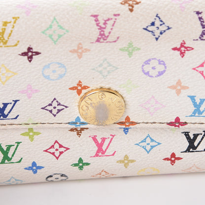 Louis Vuitton Monogram Multicolor Sarah Wallet White 14 of 21