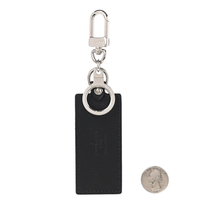 Louis Vuitton Calfskin Porte Clefs Fortune Key Chain Black 2 of 5