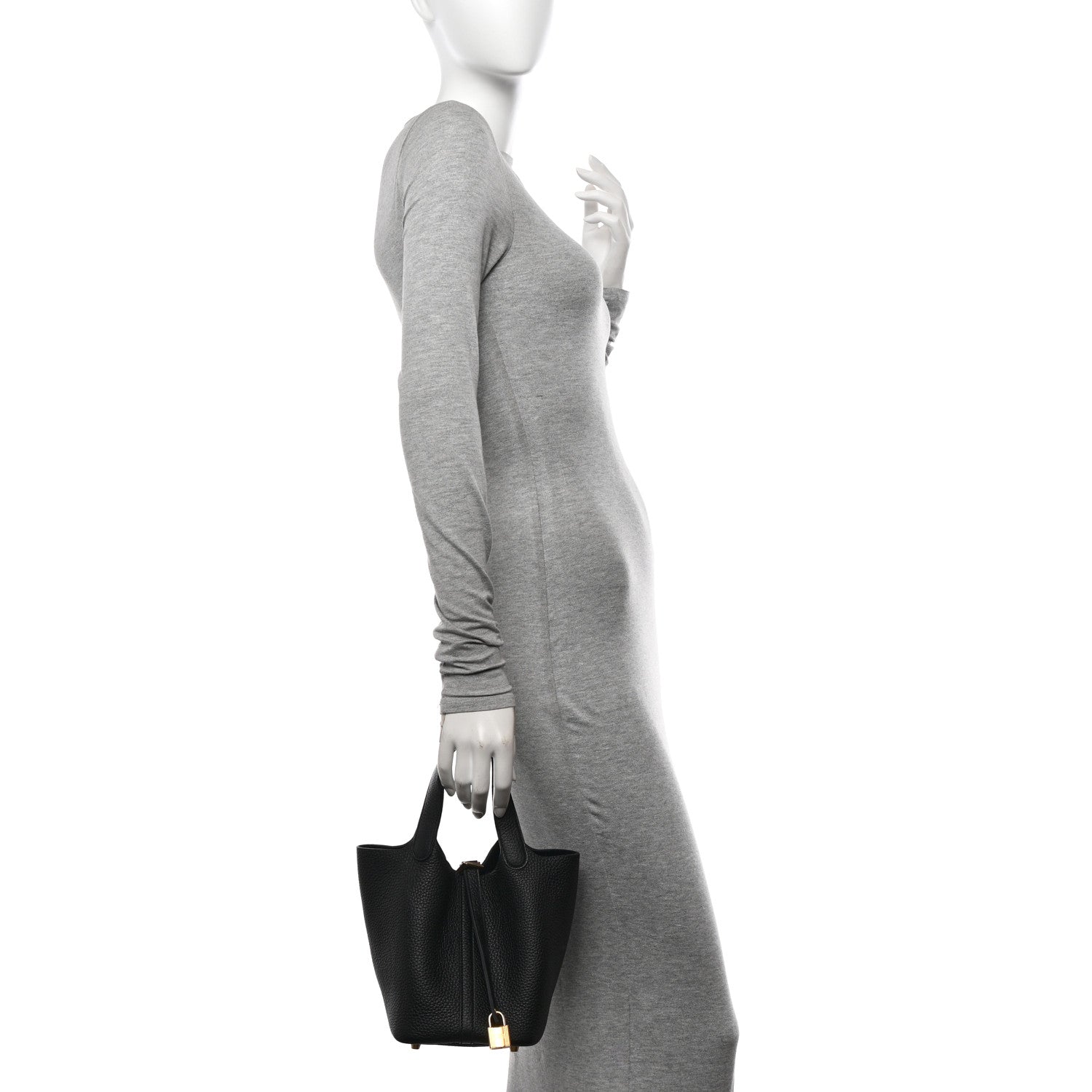Hermes Taurillon Clemence Picotin Lock 18 PM Black 2 of 11