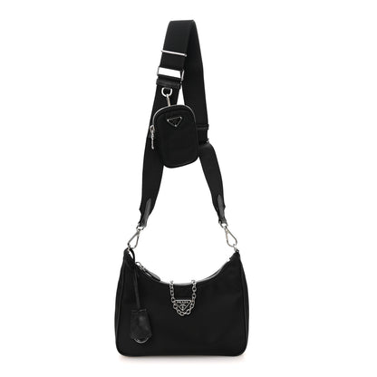 Prada Nylon Re-Edition 2005 Shoulder Bag Black Black 1 of 12