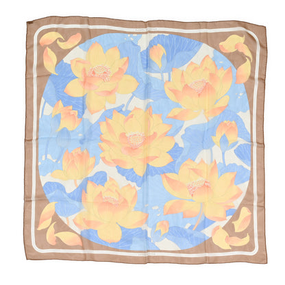 Hermes Silk Fleurs de Lotus Scarf 90 1 of 4