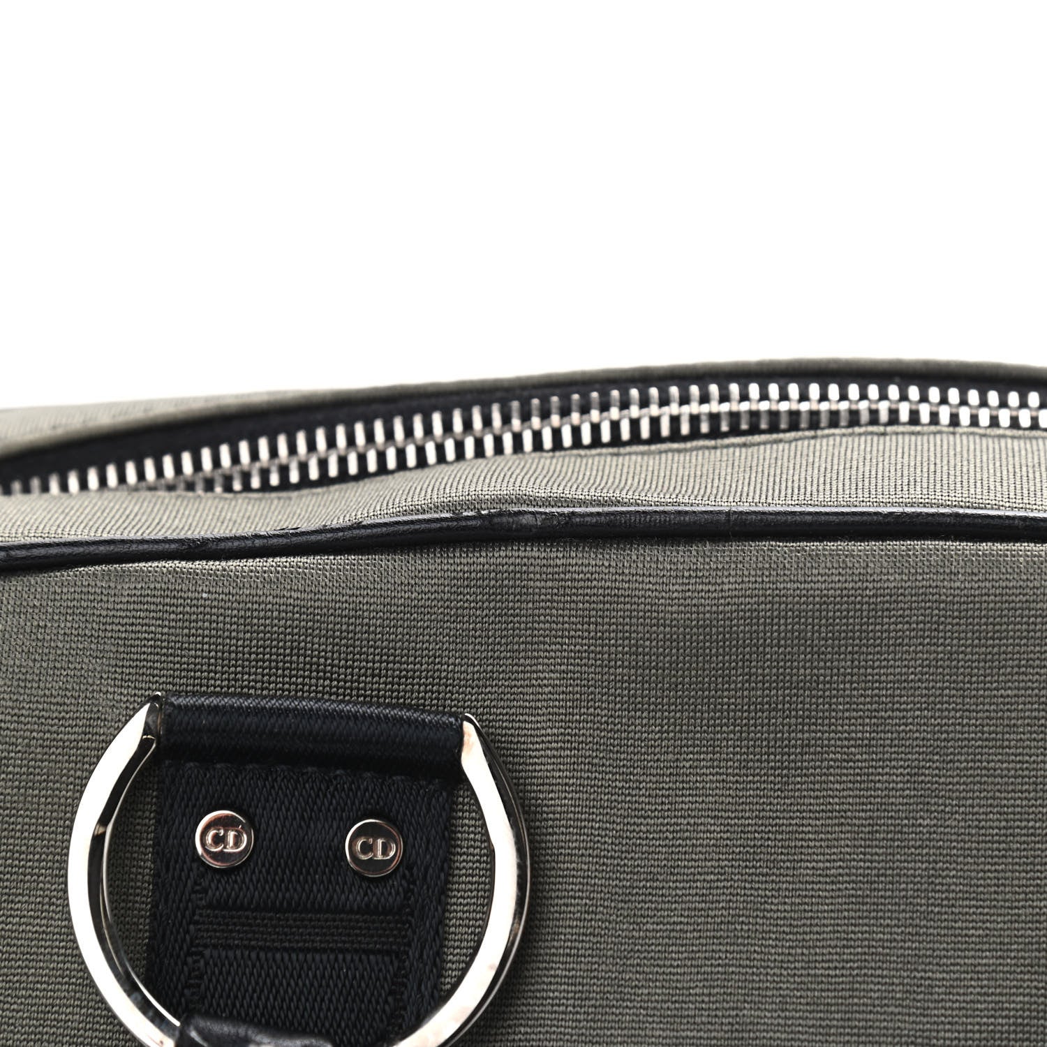 Christian Dior Silk Jersey Crystal Hardcore Bowler Bag Grey Black 13 of 15