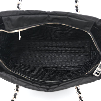 Prada Nylon Tessuto Impuntu Quilted Tote Black 5 of 11