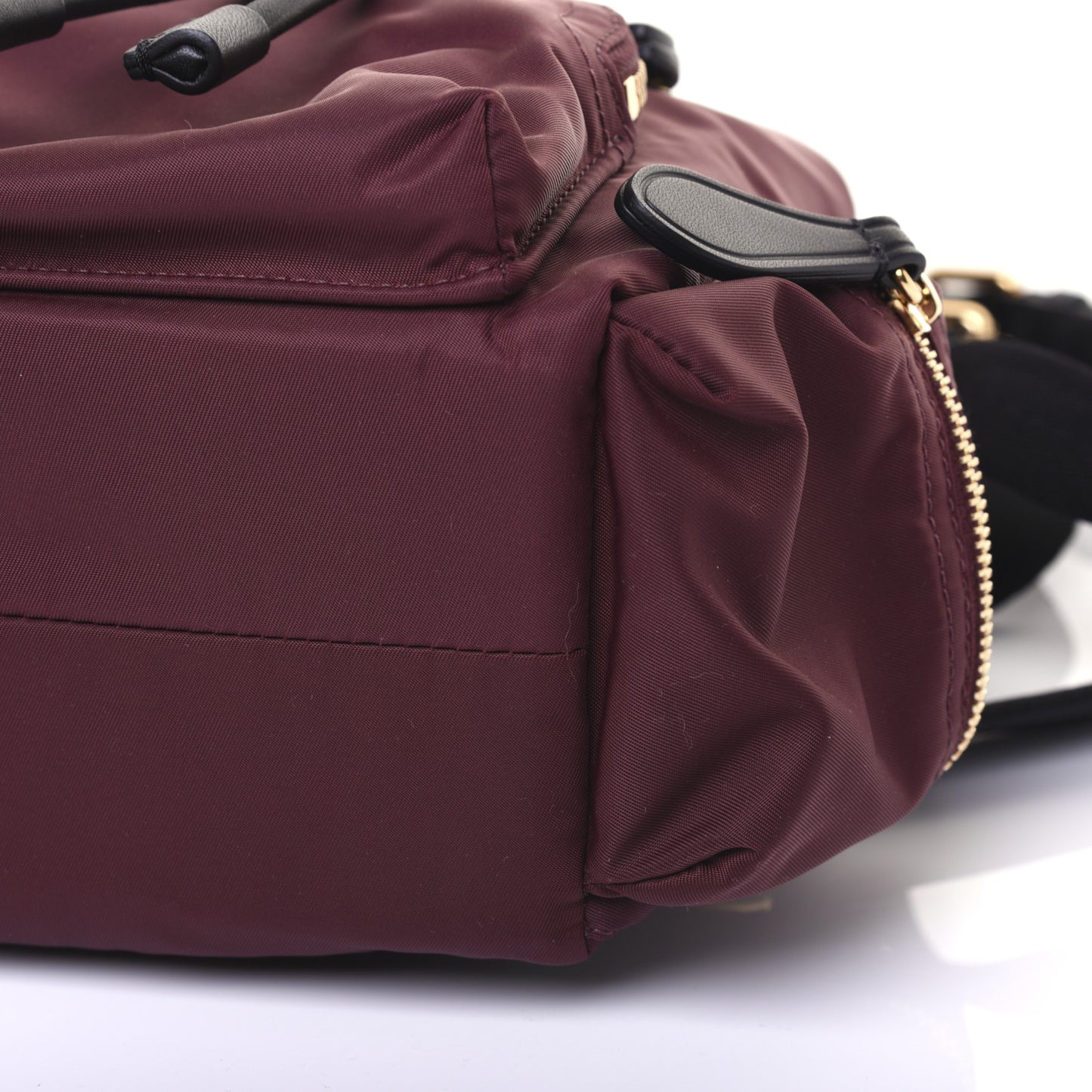 Nylon Small Rucksack Backpack Burgundy Red