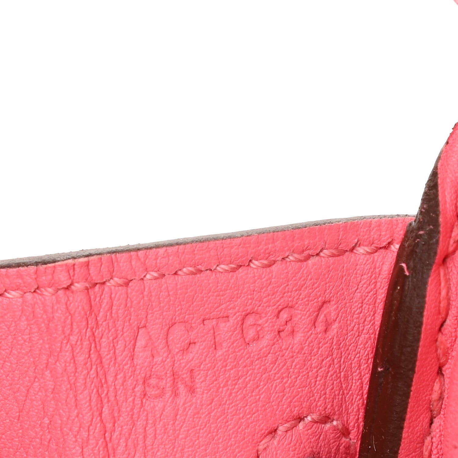 Hermes Swift Birkin 25 Rose Azalee 7 of 10