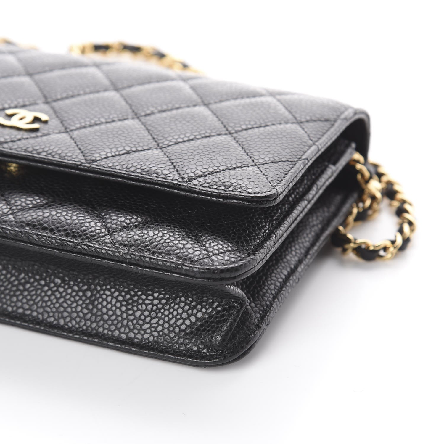 Chanel Caviar Quilted Wallet On Chain WOC Black 6 of 9