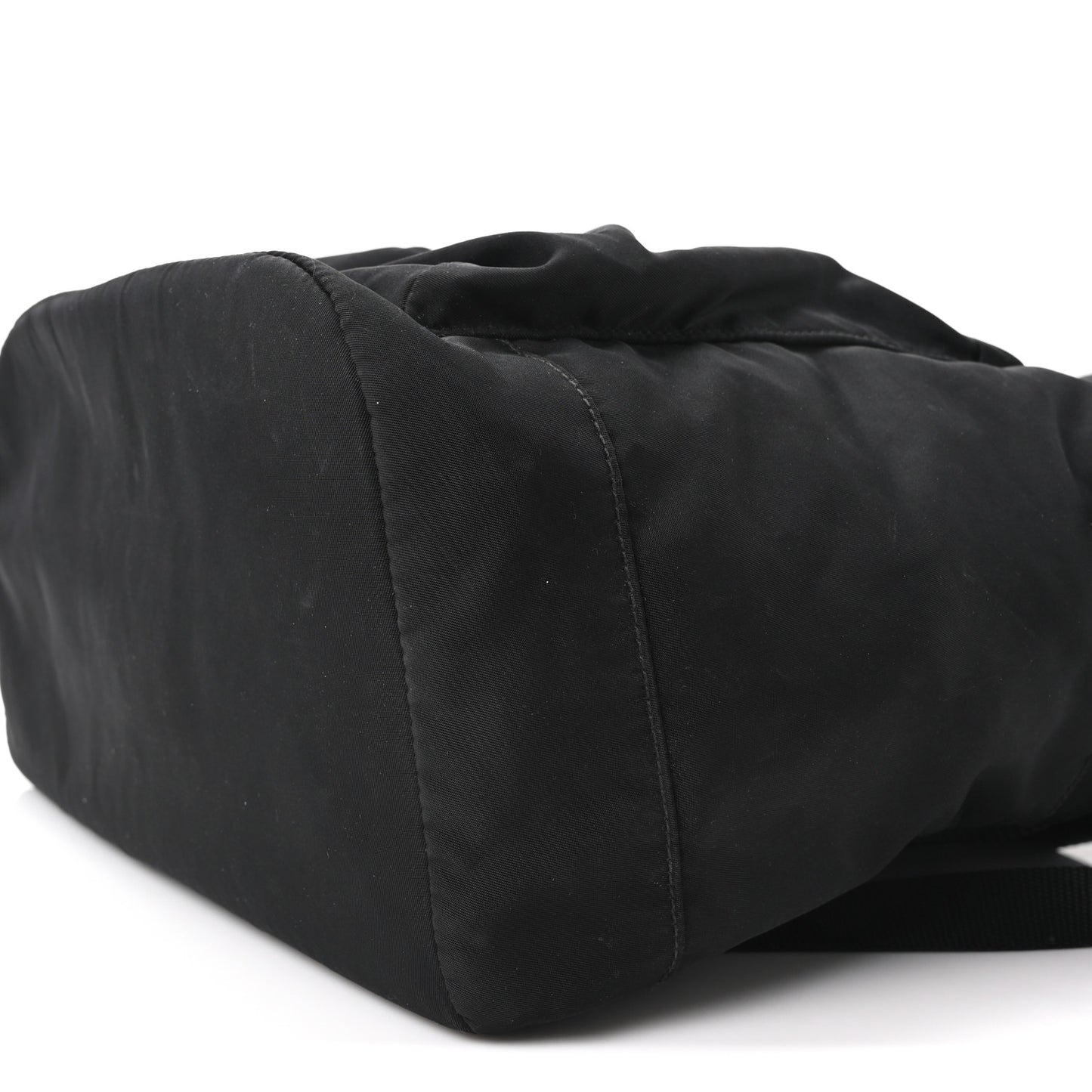 Tessuto Nylon Zip Backpack Black