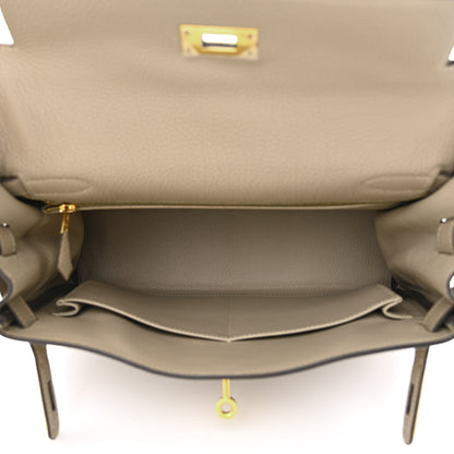Hermes Togo Kelly Retourne 28 Gris Tourterelle 5 of 11
