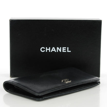 Chanel Caviar Sevruga Yen Wallet Black 4 of 8