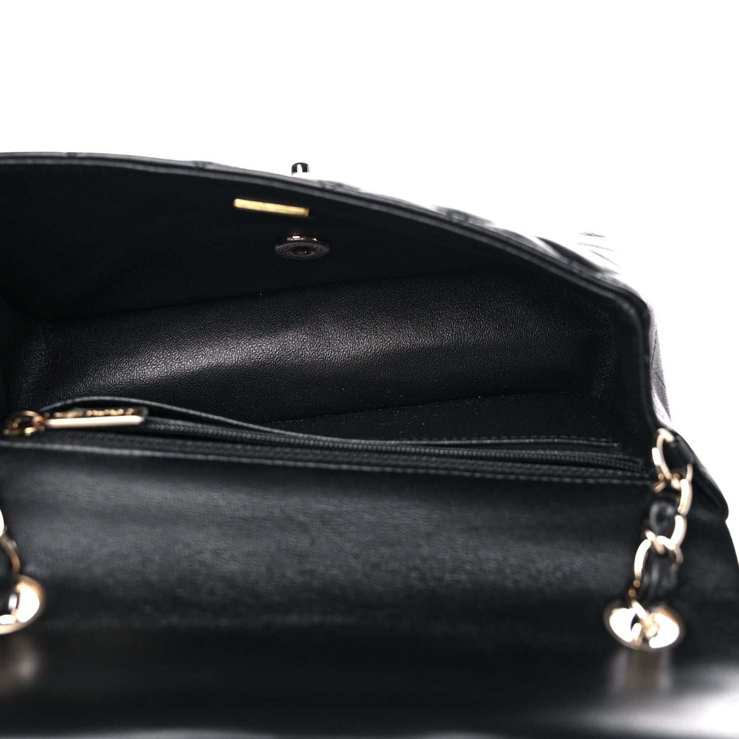 Chanel Lambskin Quilted Mini Rectangular Flap Black 8 of 19