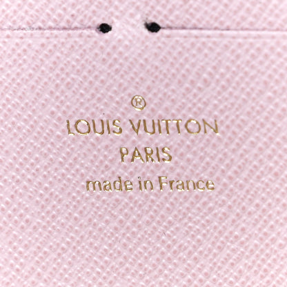 Louis Vuitton Damier Azur Clemence Wallet Rose Ballerine 6 of 9