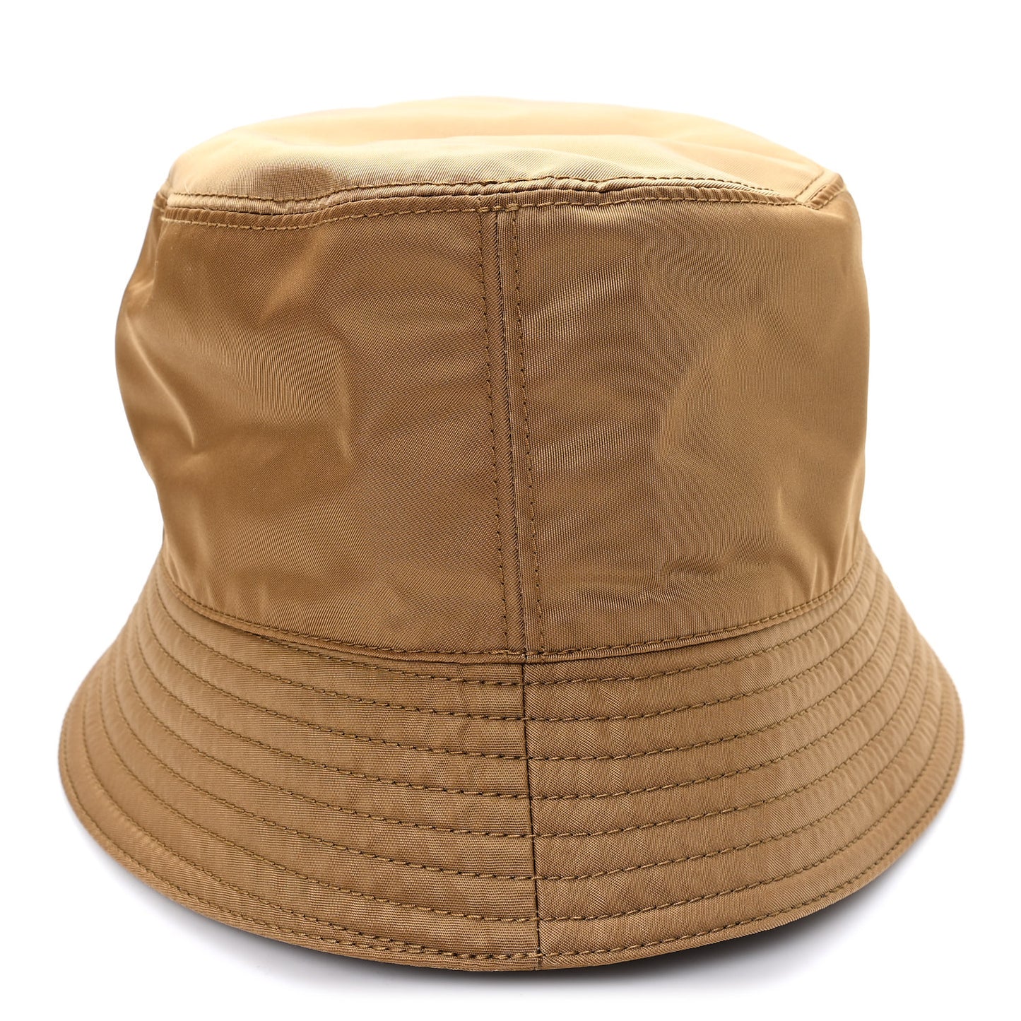 Re-Nylon Metal Triangle Logo Mens Bucket Hat L Tabacco