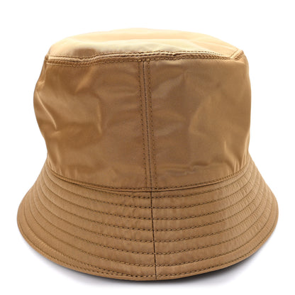 Prada Re-Nylon Metal Triangle Logo Mens Bucket Hat L Tabacco 6 of 9