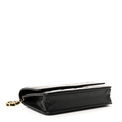 Chanel Caviar Quilted Wallet on Chain WOC Black 4 of 12