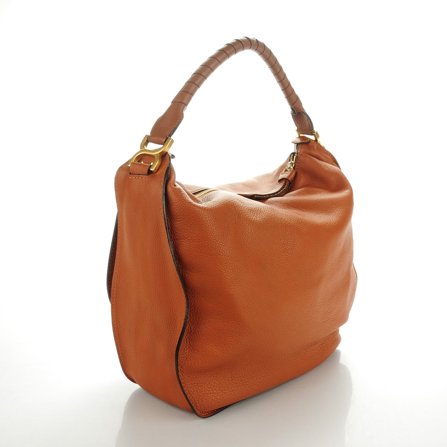 Calfskin Large Marcie Hobo Tan