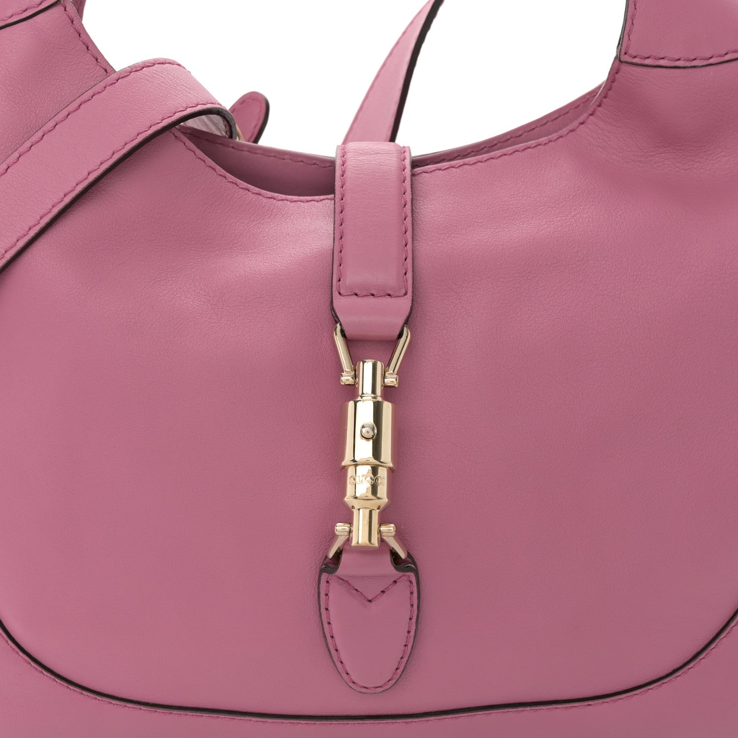 Gucci Soft Grained Calfskin Small Jackie Hobo Pink 8 of 10