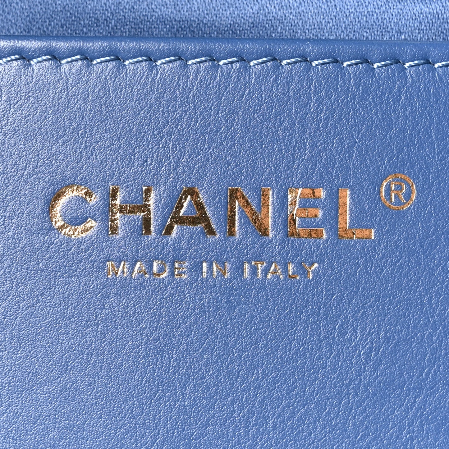 Washed Denim Quilted Small Chanel 25 Handbag Blue
