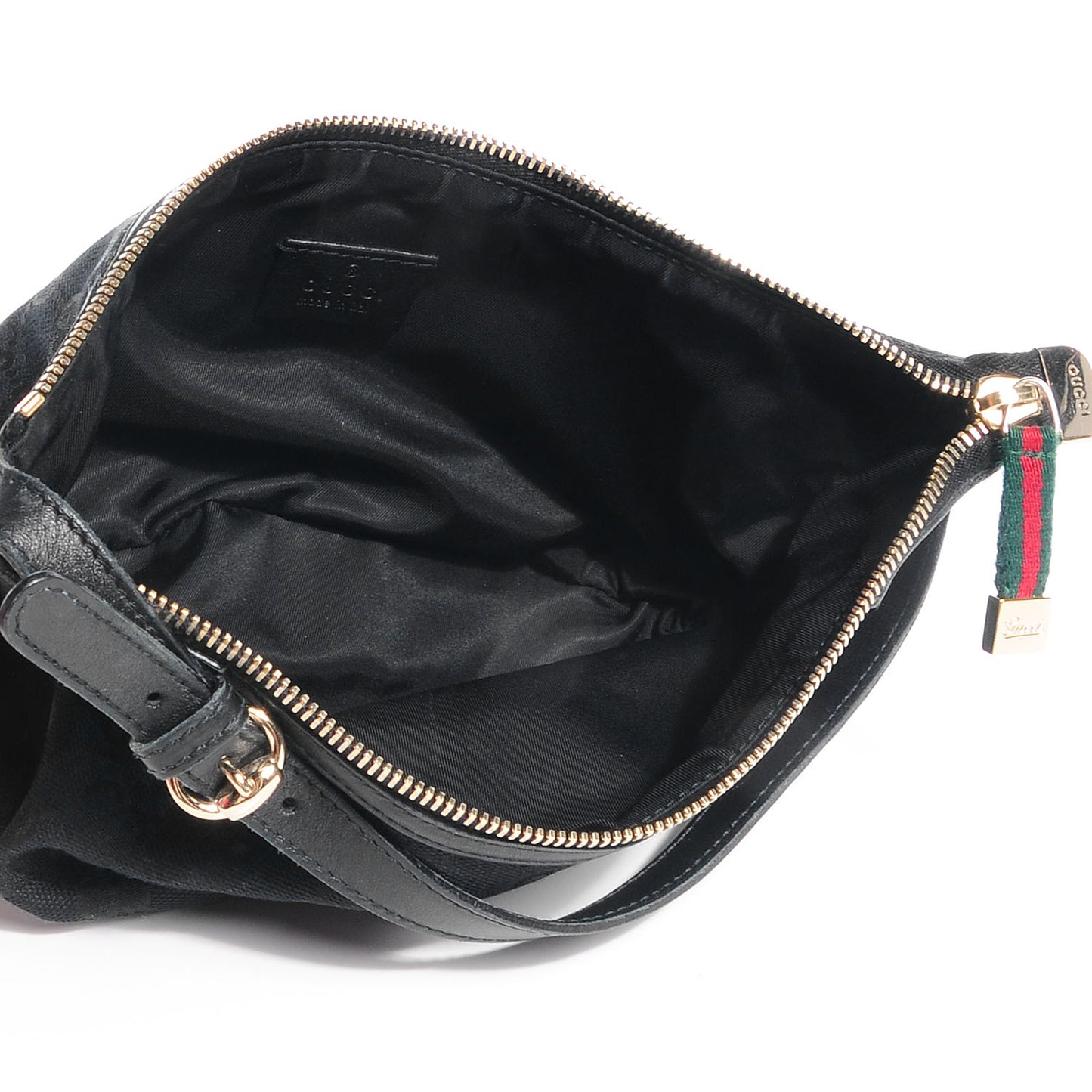Monogram Strap Cosmetic Case Black