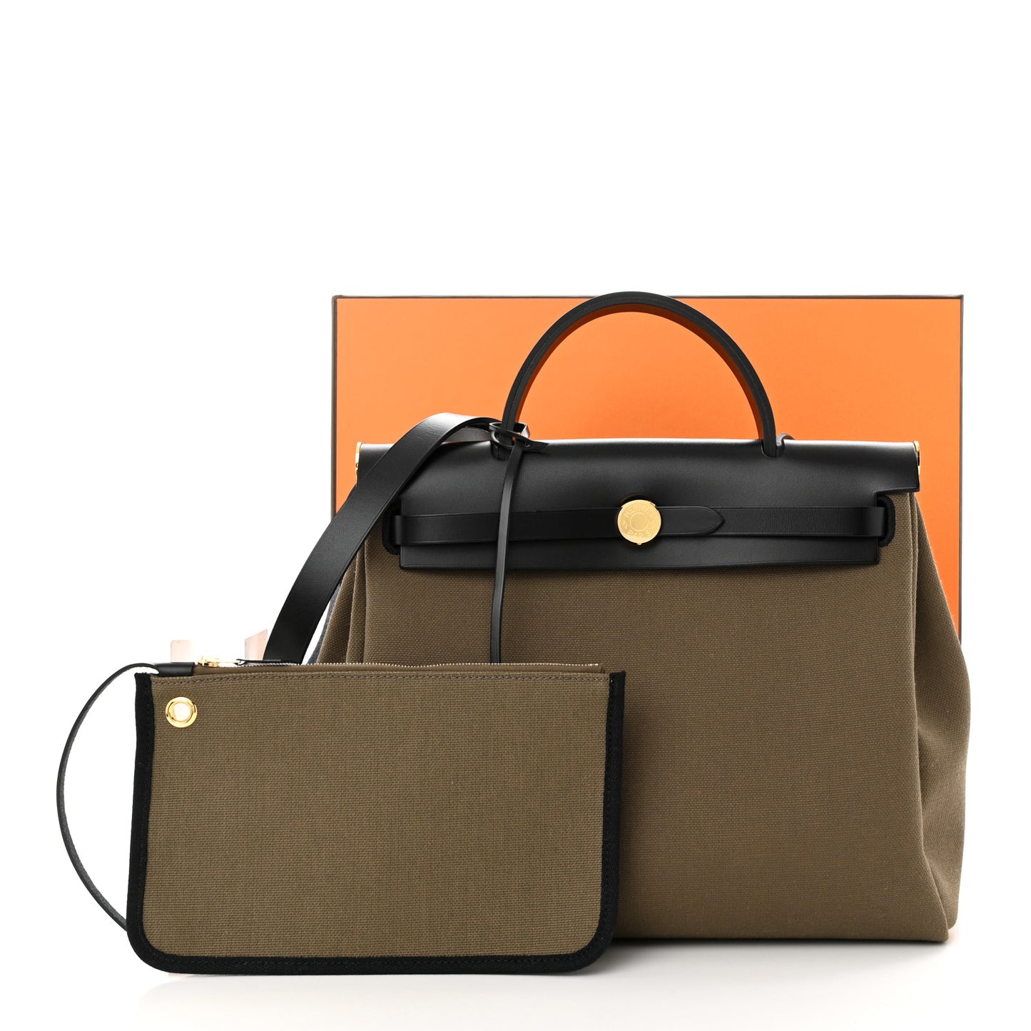 Vache Hunter Toile Herbag Zip 31 PM Khaki Black