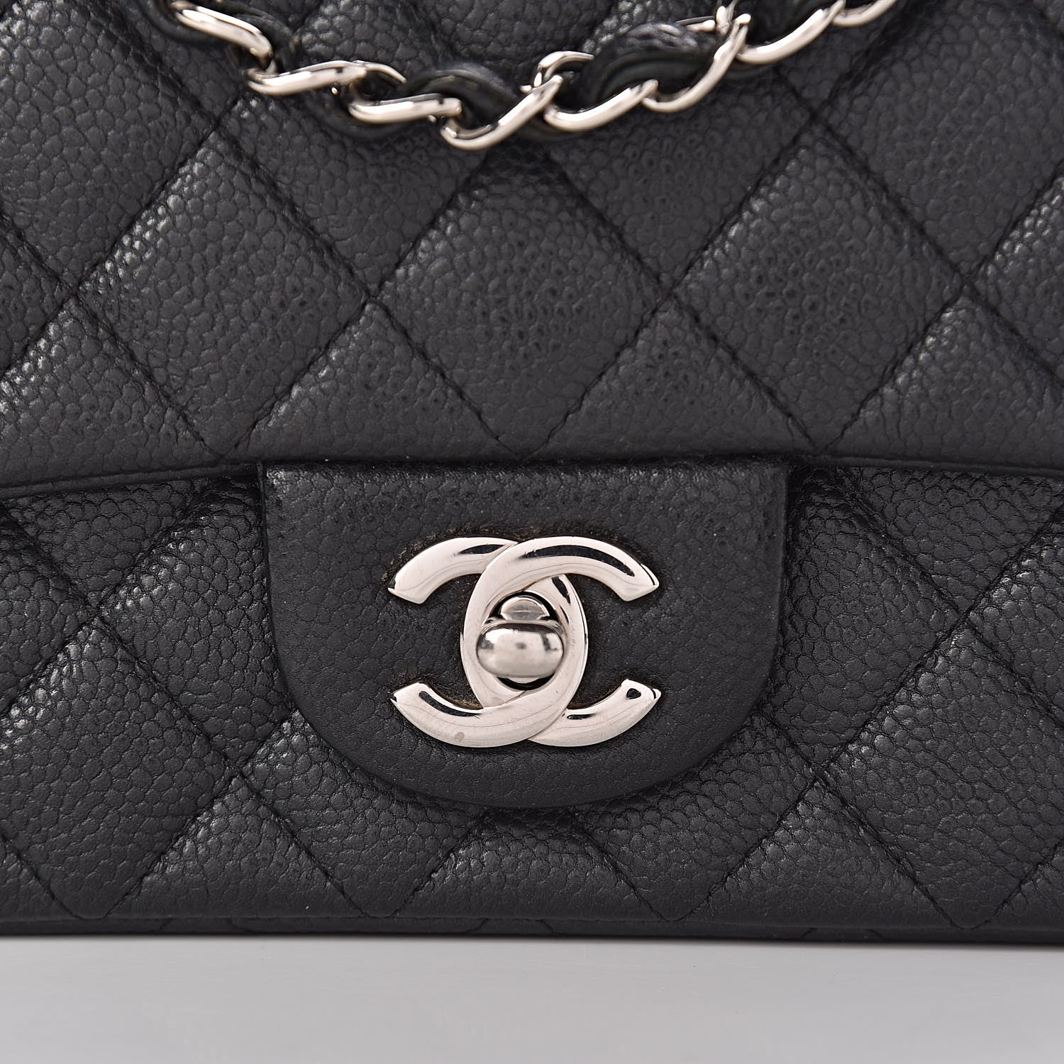 Chanel Caviar Quilted Mini Rectangular Flap Black 14 of 14