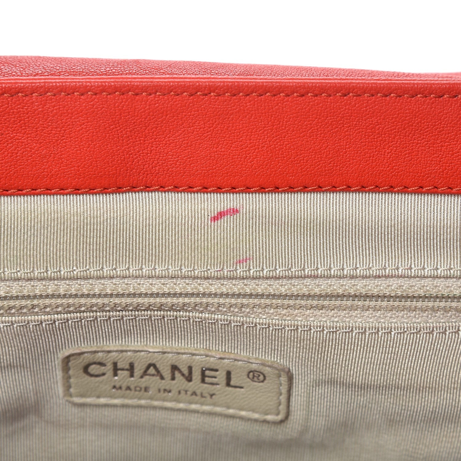 Chanel Washed Lambskin Chain Around Medium Messenger Red 15 of 15