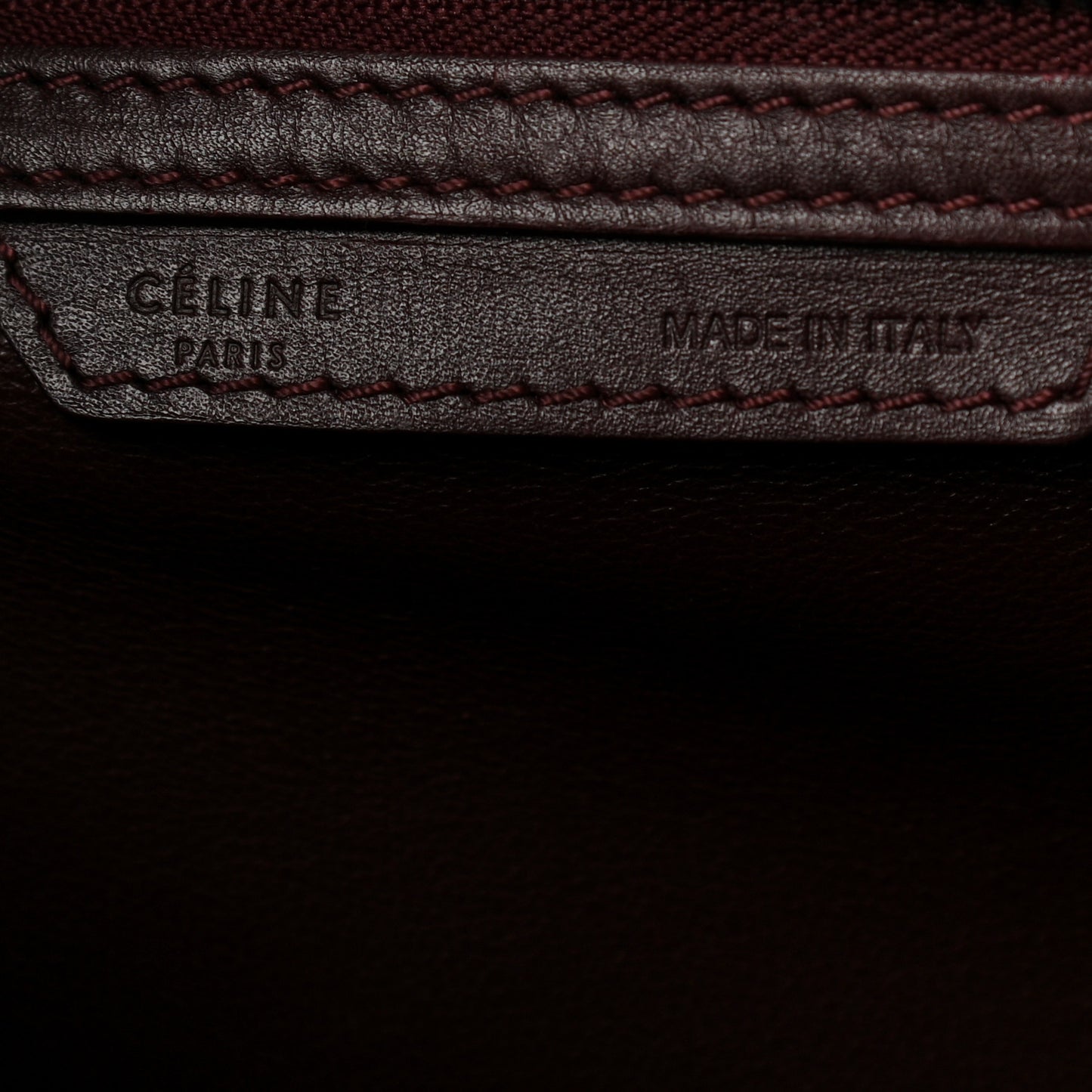 Smooth Calfskin Small Luggage Burgundy