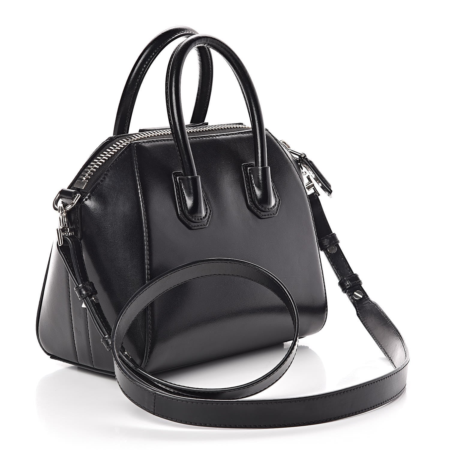 Givenchy Shiny Lord Calfskin Mini Antigona Black 3 of 9
