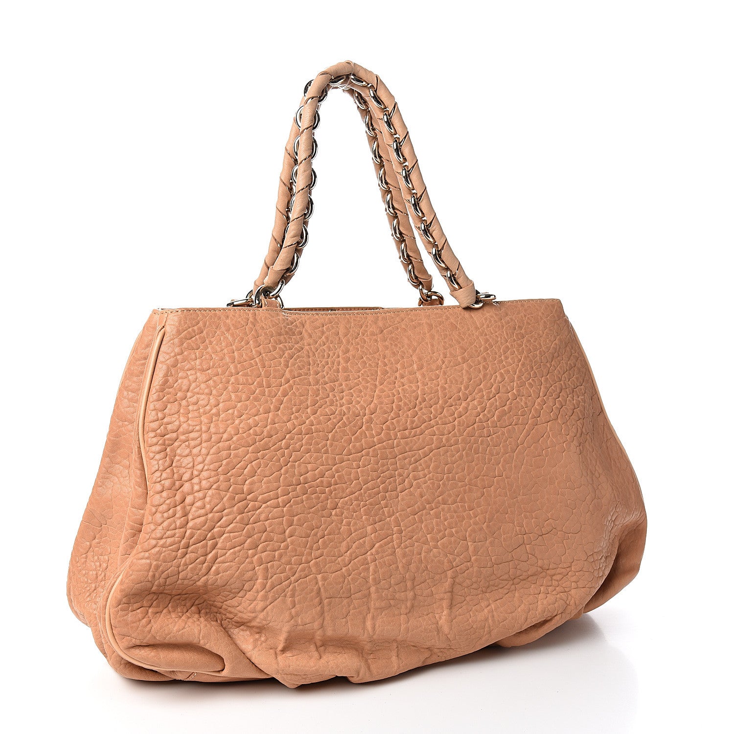 Fendi Crinkled Lambskin Mia Tote Camel 2 of 11