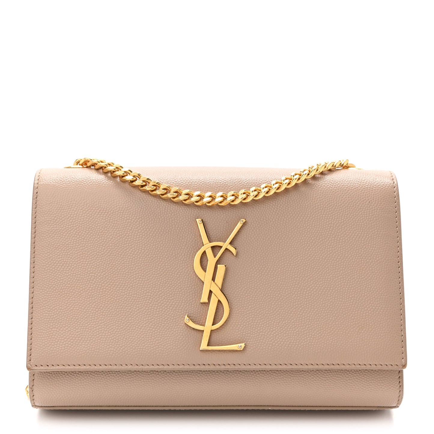 Grain De Poudre Small Monogram Kate Satchel Dark Beige