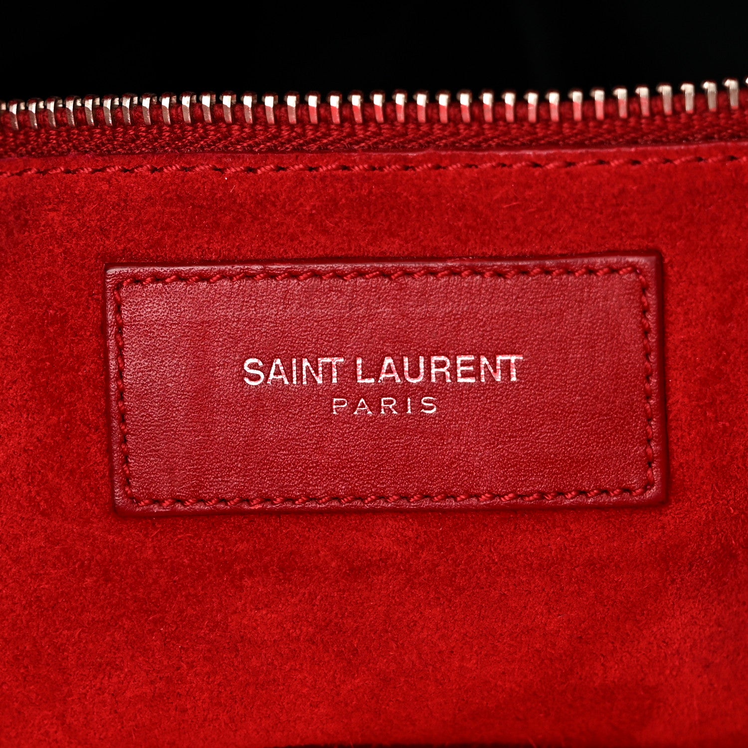 Saint Laurent Calfskin Studded Classic Duffle 6 Red 6 of 10