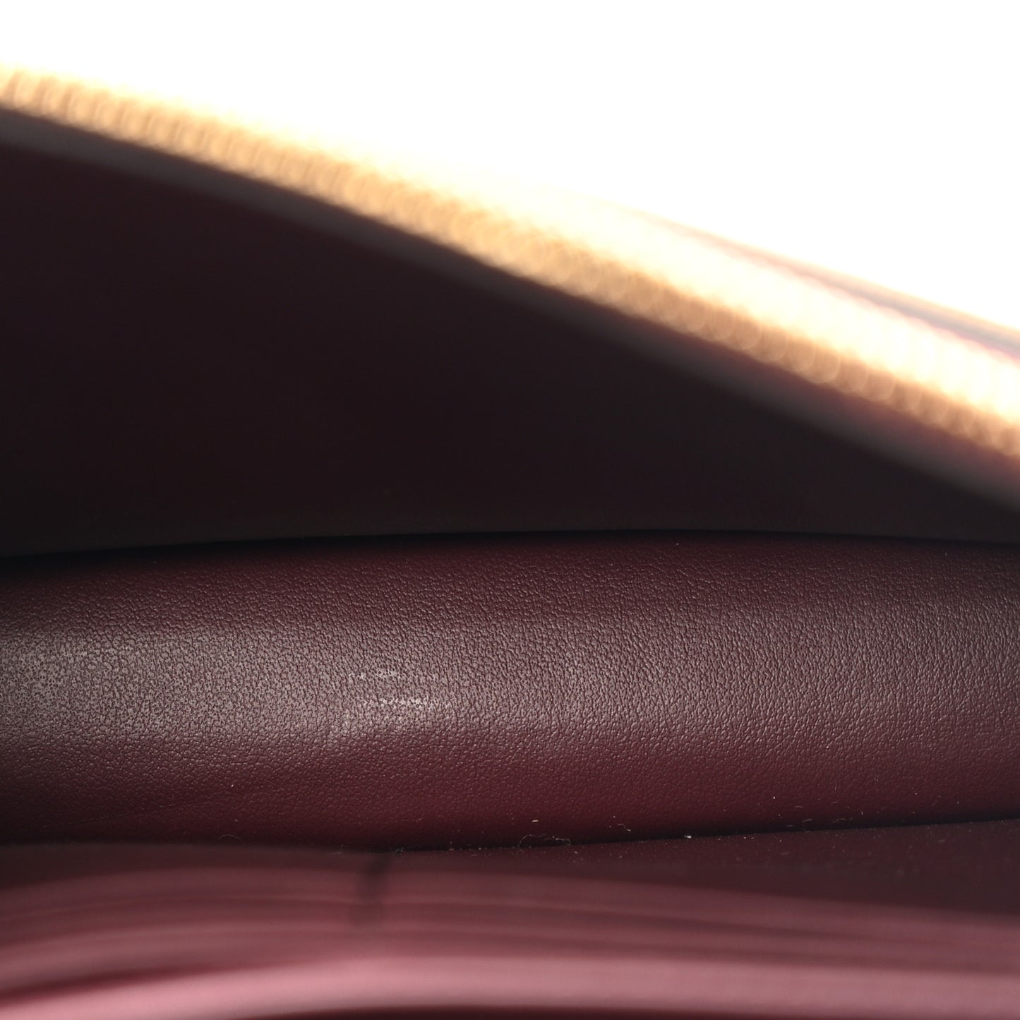 Grained Calfskin House Check Tartan Mix Hampshire Wallet On Chain Mahogany Red