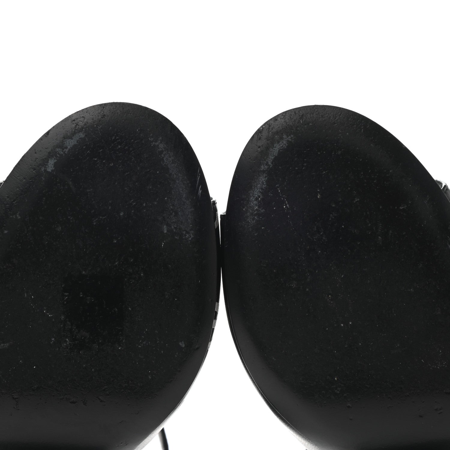 Chanel Printed Lambskin CC Sandals 38.5 Black White 7 of 10