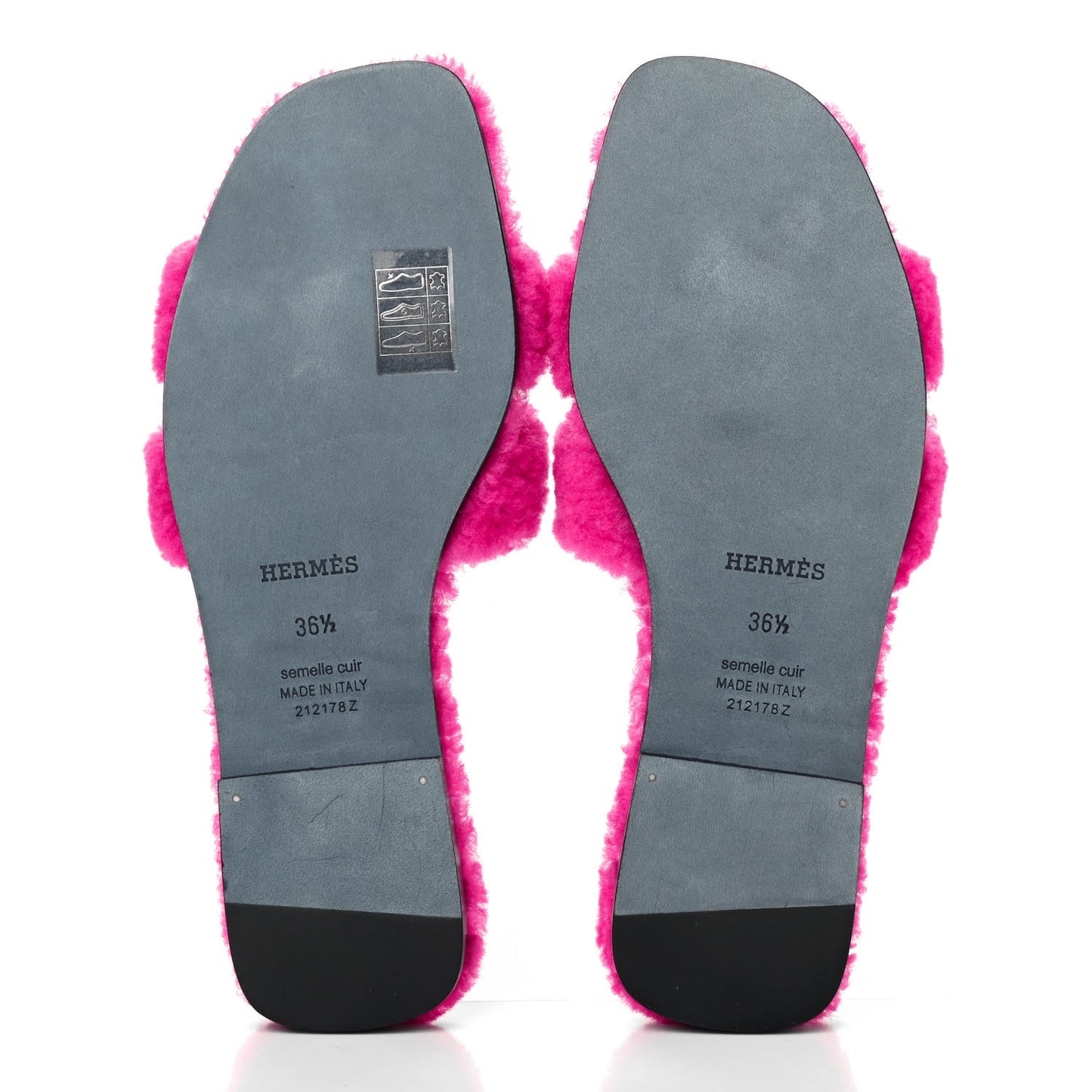 Woolskin Oran Sandals 36.5 Rose Fuchsia