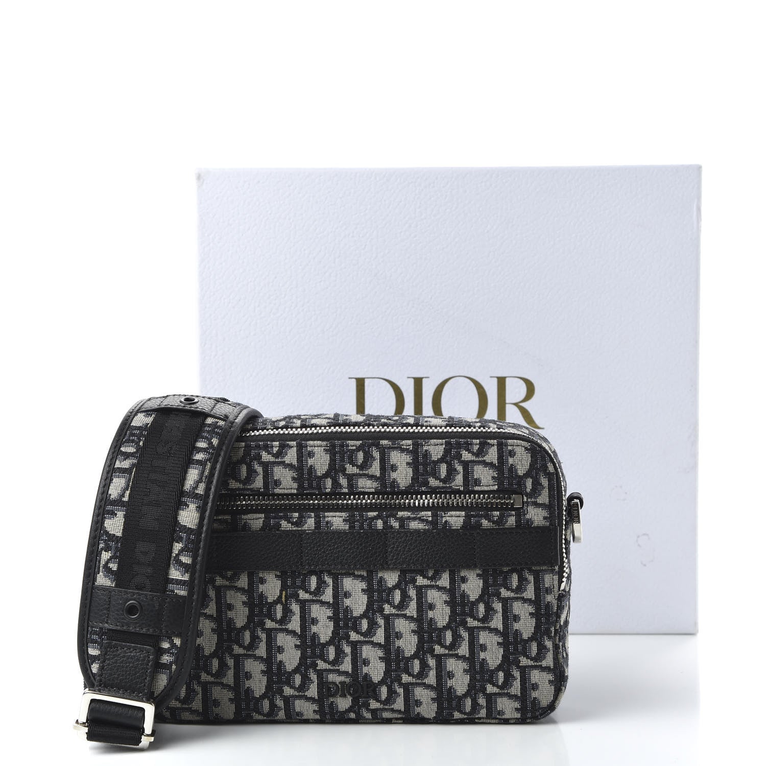Christian Dior HOMME Oblique Safari Messenger Blue 10 of 10