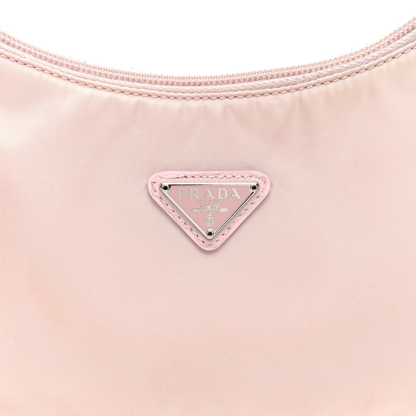 Tessuto Nylon Saffiano Re-Edition 2000 Bag Alabastro