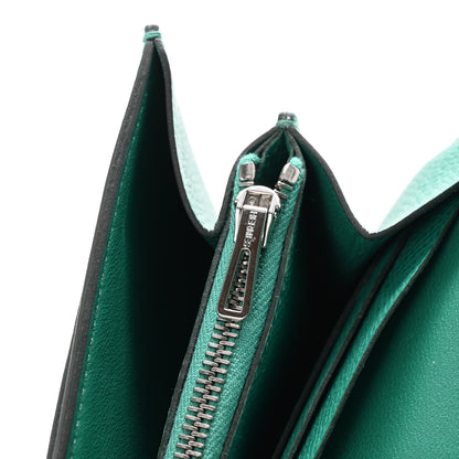Hermes Epsom Constance Long To Go Wallet Vert Jade Bleu Brume 13 of 15