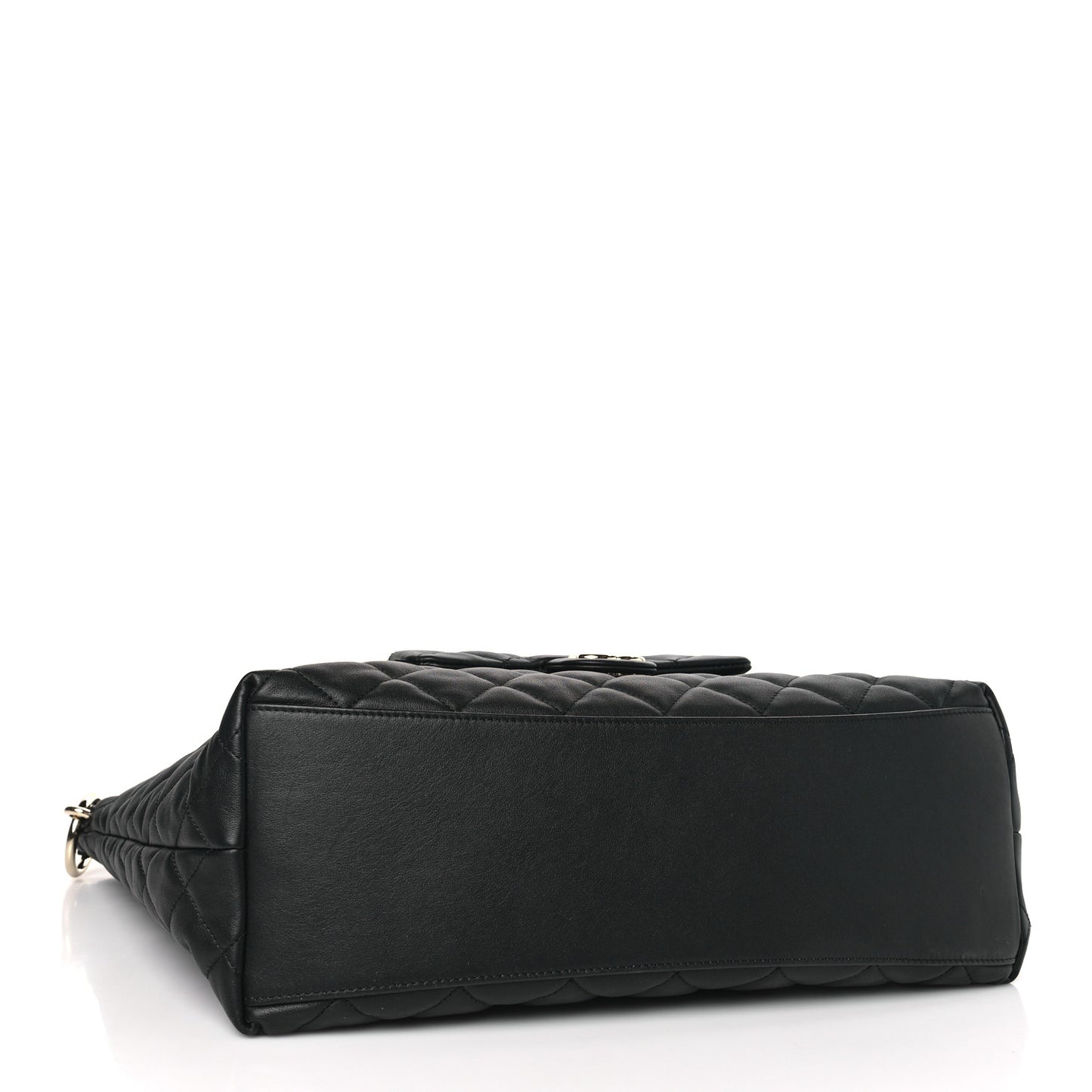 Calfskin Quilted Large Coco Mellow Hobo Black