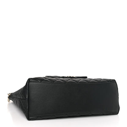 Chanel Calfskin Quilted Large Coco Mellow Hobo Black 4 of 9