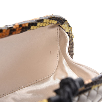 Bottega Veneta Satin Intreccio Impero Ayers Knot Clutch Ivory 7 of 10