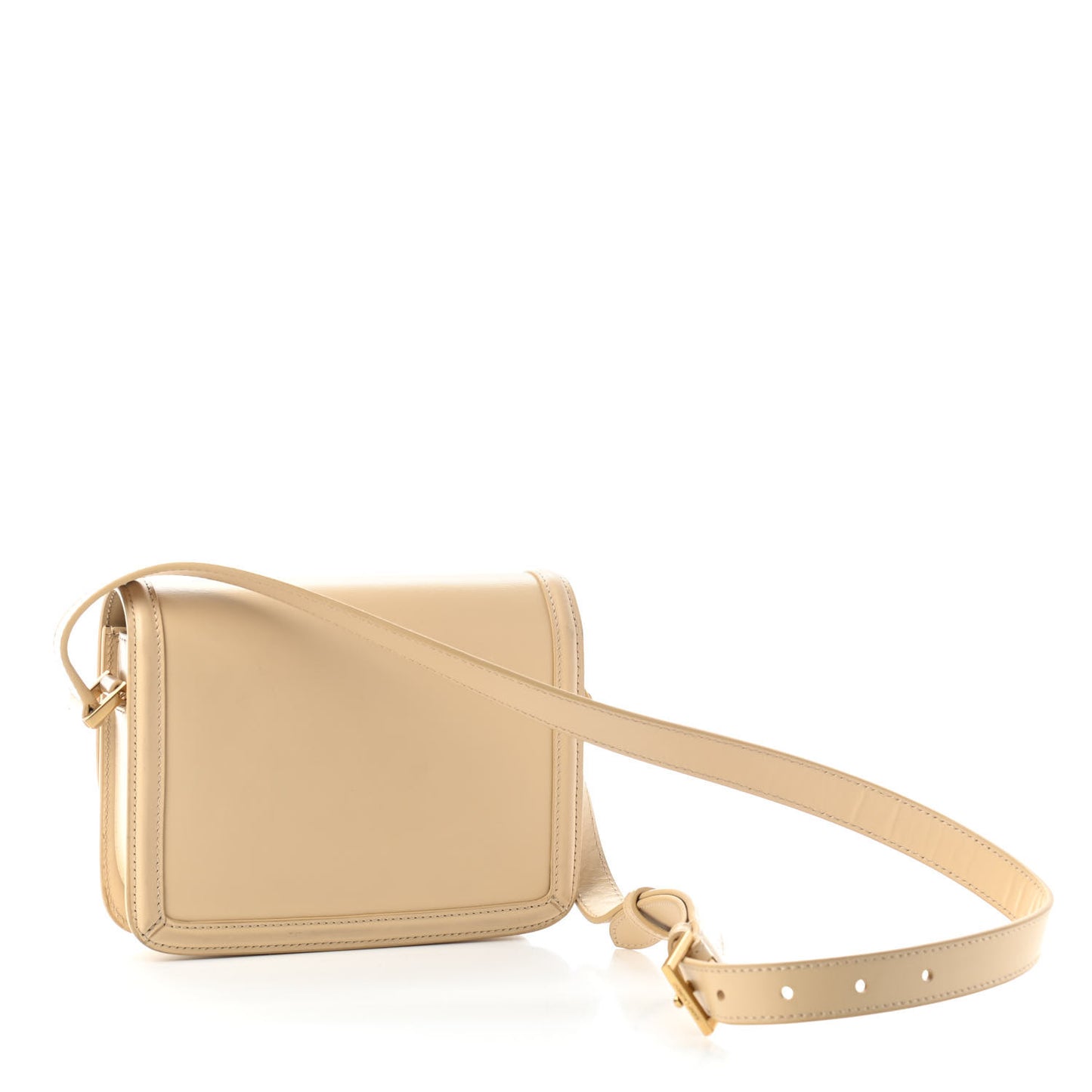 Smooth Calfskin Small Solferino Satchel Ivory Natural