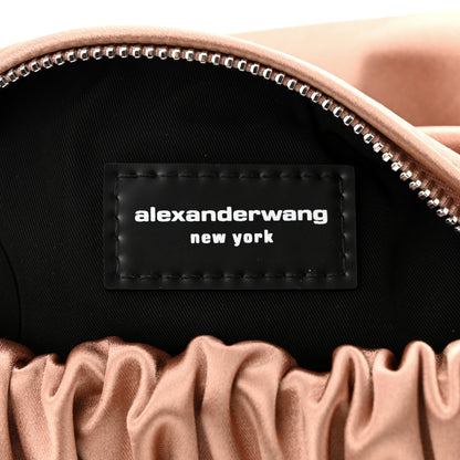 Alexander Wang Satin Mini Scrunchie Bag Sand Stone 6 of 9