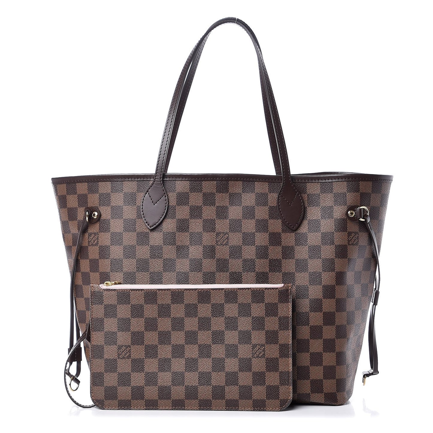 Damier Ebene Neo Neverfull MM Rose Ballerine