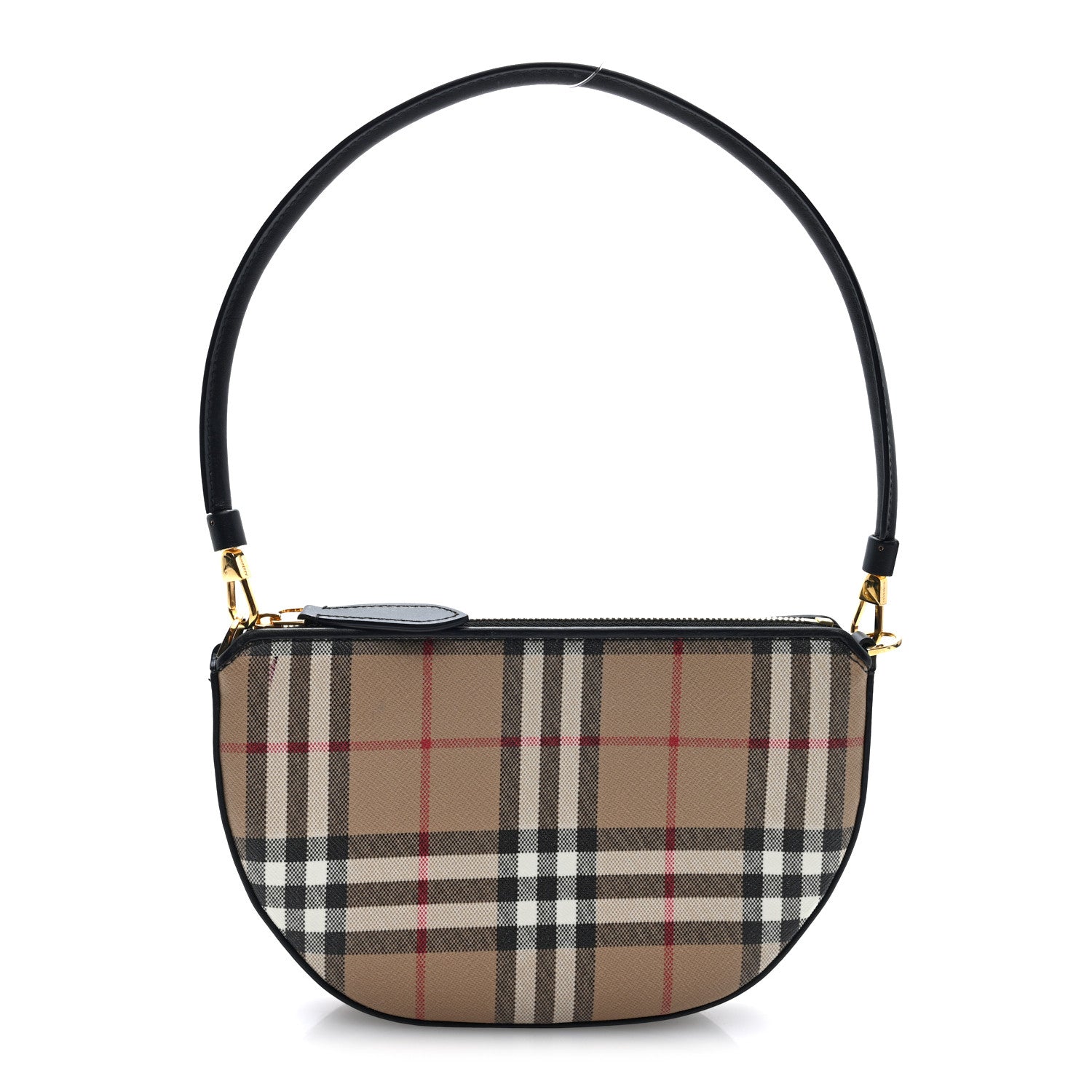 Burberry Vintage Check Calfskin Olympia Slim Pouch Archive Beige 1 of 9