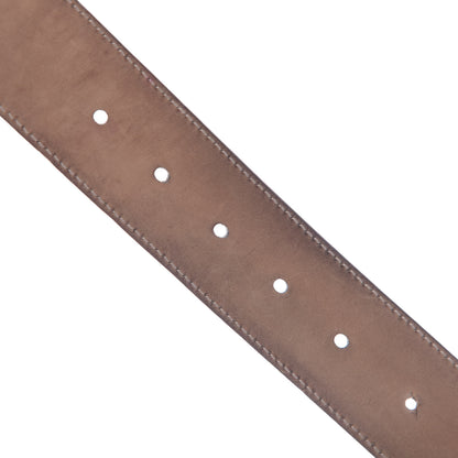 Gucci GG Supreme Monogram Selleria Calfskin Interlocking G 40mm Belt 85 34 Beige Ebony Cocoa 6 of 7