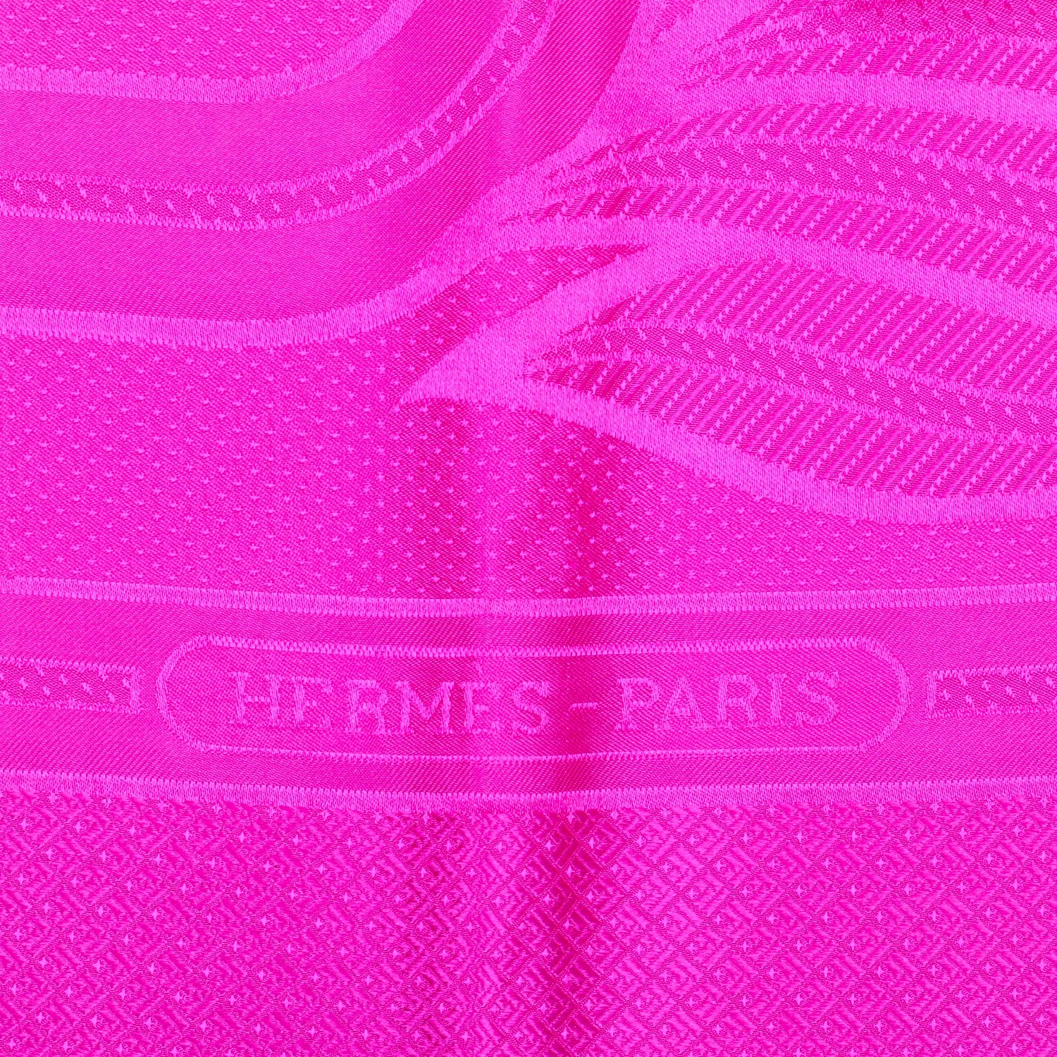 Hermes Silk Quadrige Scarf 90 Cyclamen 3 of 5